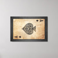 Ace of spades throw pillow