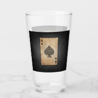 Ace of spades throw pillow