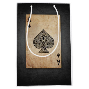 Ace of spades throw pillow medium gift bag
