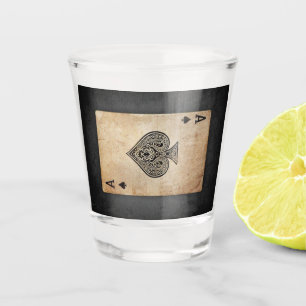 Ace of spades throw pillow shot glass