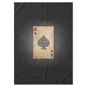 Ace of spades throw pillow tablecloth