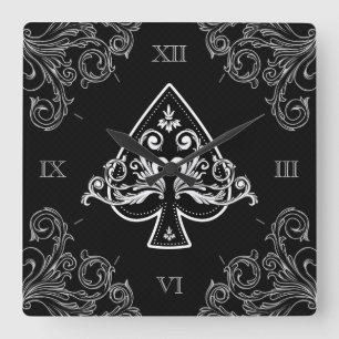 Ace of Spades wall clock