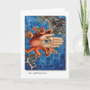 Ace of Tentacles Tarot Greeting Card