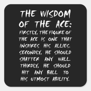 ace owl volleyball wisdom anime manga cosplay square sticker