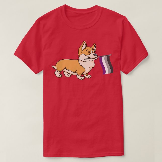Ace Pride Corgi for Aseuals  T-Shirt (Design Front)