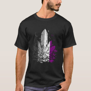 Ace pride crystal cluster with stars and moons T-Shirt