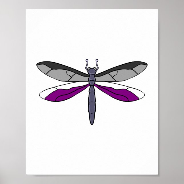 Ace Pride Dragonfly Poster (Front)