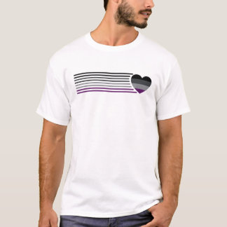 Ace Pride Heart LGBTQ Ally Panromantic Asexual T-Shirt