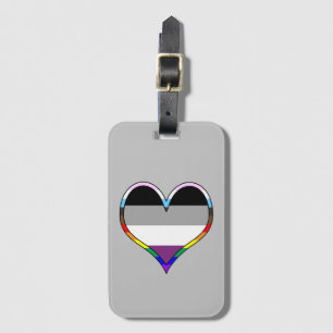 Ace Pride Heart Luggage Tag