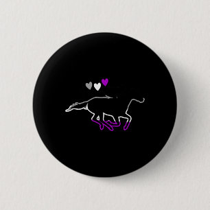 Ace Pride Horseback Horse Riding Auality Aual Flag 6 Cm Round Badge