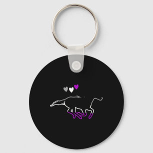 Ace Pride Horseback Horse Riding Auality Aual Flag Key Ring