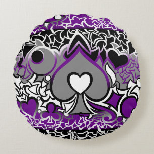 Ace Pride Squiggle Round Cushion