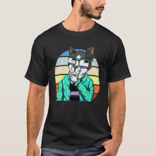 Ace Pride Sunglasses Asexuality Flag Cat Lgbt Asex T-Shirt