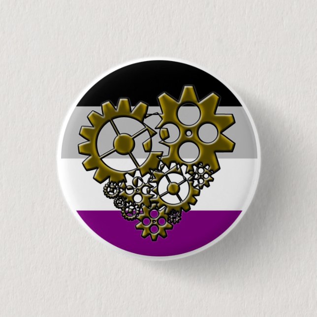 Ace Robot Pride - Tiny 3 Cm Round Badge (Front)