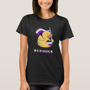 Ace Rubber Duck Rubber Duckling Asexual Flag Asexu T-Shirt