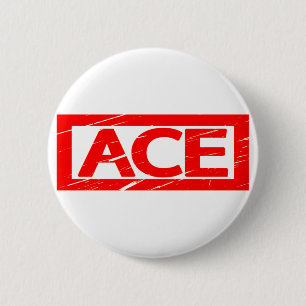 Ace Stamp 6 Cm Round Badge