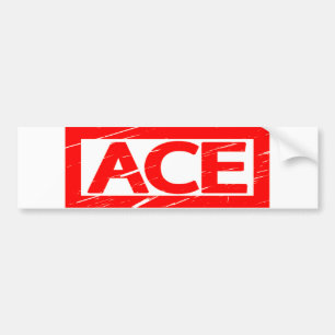 Ace Stamp Bumper Sticker