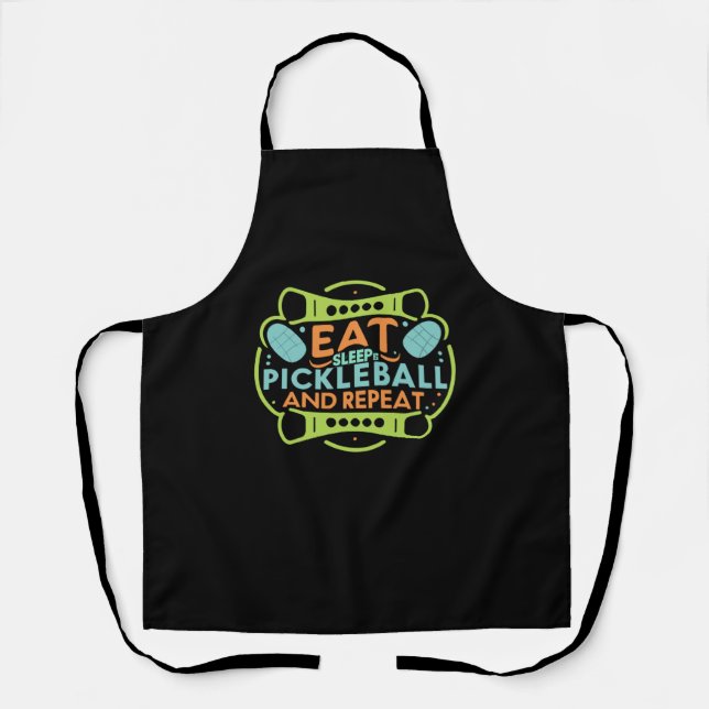 Ace the Court with Pickleball   Apron (Front)
