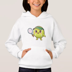 Ace the Day! Cute Kawaii Tennis Ball Character