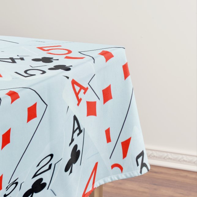 Ace To Five Diamonds And Clubs, Tablecloth (In Situ)