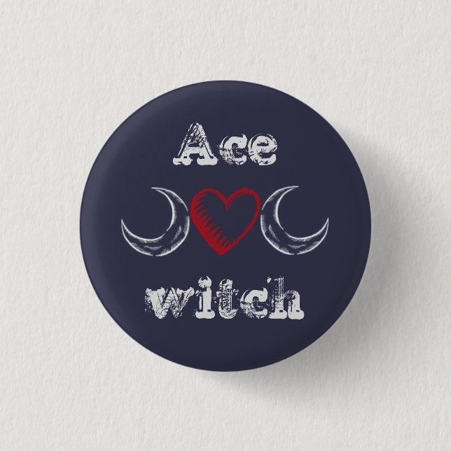 Ace witch (asexual) badge / (Front)