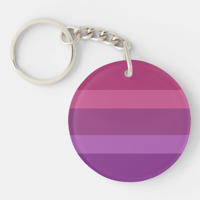 Aceflux Pride Flag Key Ring (Front)