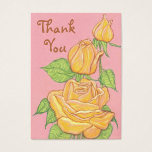 Aceo Art Card ~ Roses Thank You Card