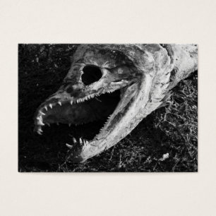 ACEO Rotting Salmon Fish Head Black & White