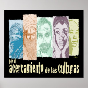 Acercamiento de las culturas. poster