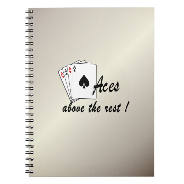 Aces Above the Rest Antique Gold Notebook (Front)