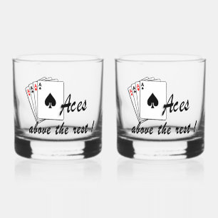 Aces Above the Rest Glass