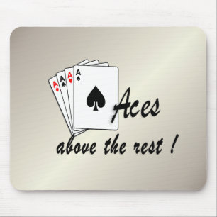 Aces Above the Rest Gold Mouse Pad
