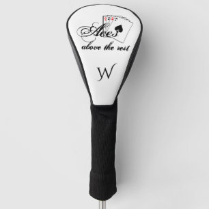 Aces Above the Rest Initial Golf Head Cover