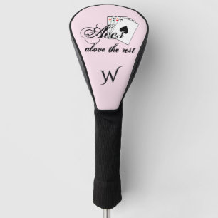 Aces Above the Rest Initial Golf Head Cover