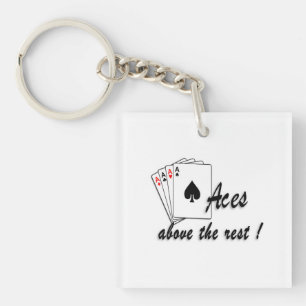 Aces Above the Rest Key Ring