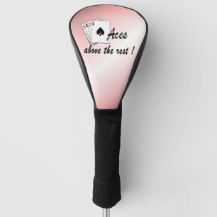 Aces Above the Rest Red Golf Head Cover