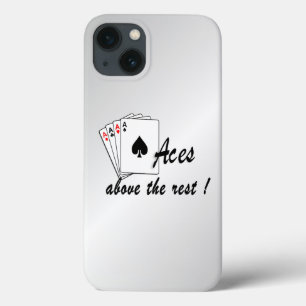 Aces Above the Rest Silver iPhone 13 Case