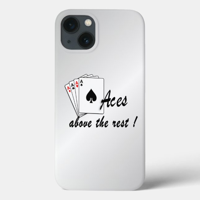Aces Above the Rest Silver Case-Mate iPhone Case (Back)