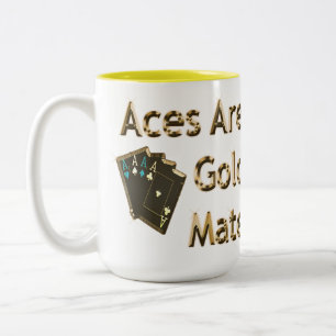 Aces Are Gold Mate, Two-Tone Coffee Mug