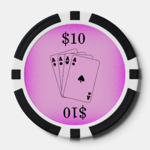 Aces Bachelorette Party Poker Chips