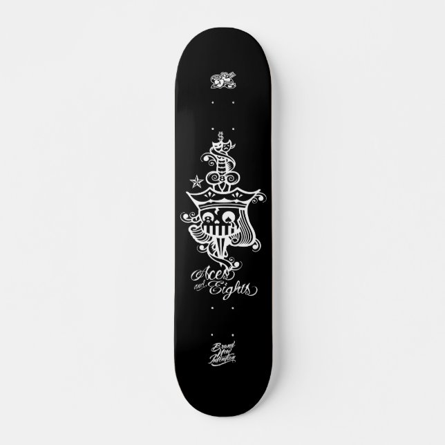 Aces & Eights (The dead man's hand) Skateboard (Front)