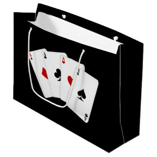 Aces large gift bag gambling party