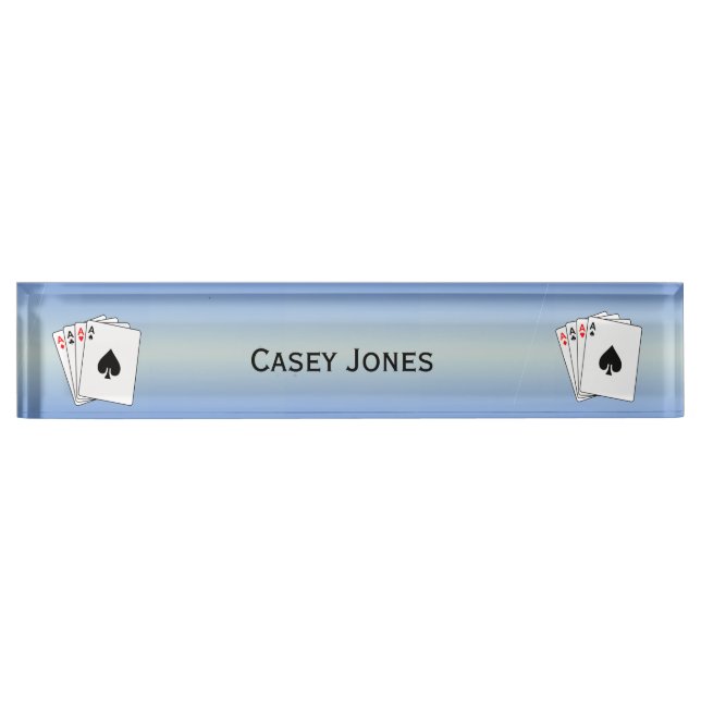 Aces Poker Hand Nameplate (Front)