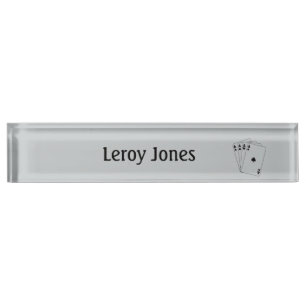 Aces Poker Hand Nameplate