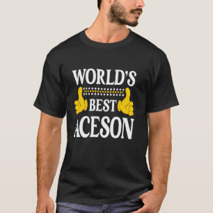 Aceson Personal Name Funny First Name World's Best T-Shirt