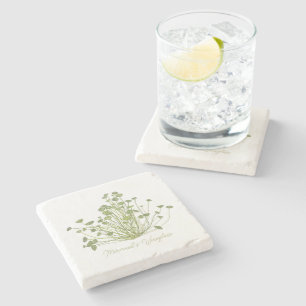 Acetabularia Seaweed Stone Coaster