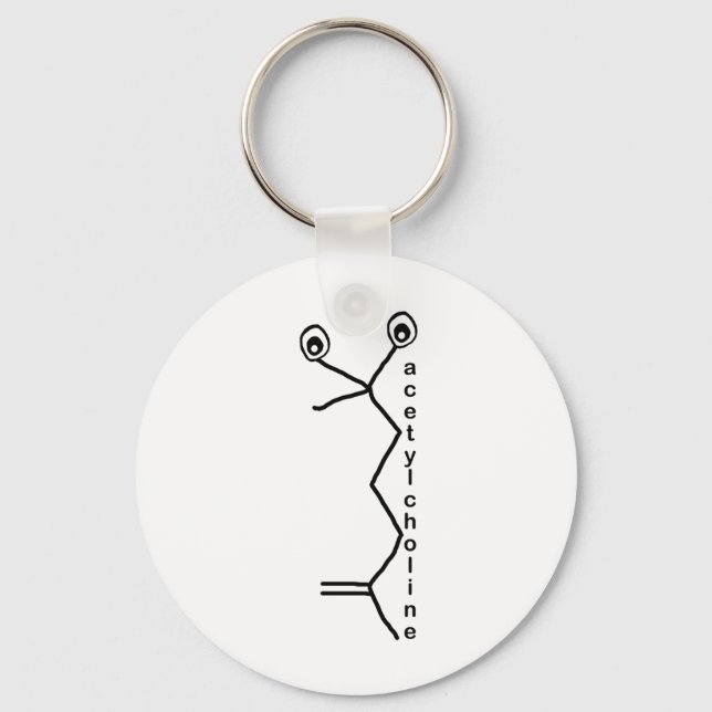 Acetylcholine Neurotransmitter Key Ring (Front)