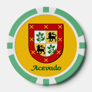 Acevado Family Shield Poker Chips