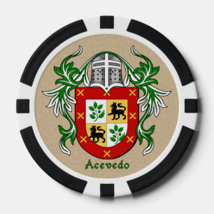 Acevado Heraldic Arms Poker Chips