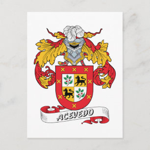 Acevedo Family Crest Postcard
